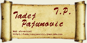 Tadej Pajunović vizit kartica